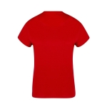 Dames T-shirt van 100% gekamd katoen Ring Spun 160 g/m2 kleur rood vierde weergave