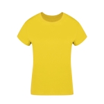 Dames T-shirt van 100% gekamd katoen Ring Spun 160 g/m2 kleur geel  negende weergave