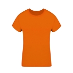 Dames T-shirt van 100% gekamd katoen Ring Spun 160 g/m2 kleur oranje  negende weergave