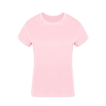 Dames T-shirt van 100% gekamd katoen Ring Spun 160 g/m2 kleur roze  negende weergave