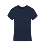 Dames T-shirt van 100% gekamd katoen Ring Spun 160 g/m2 kleur marineblauw  negende weergave