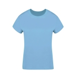 Dames T-shirt van 100% gekamd katoen Ring Spun 160 g/m2 kleur lichtblauw  negende weergave