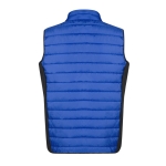 Softshell en polyester vest met zwart detail aan de zijkant kleur blauw