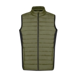 Softshell en polyester vest met zwart detail aan de zijkant kleur koningsblauw  negende weergave