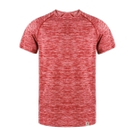 Ademend sport T-shirt van RPET met gewassen effect ontwerp kleur rood  negende weergave