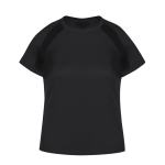 Sportshirt voor vrouwen van 100% ademend polyester 135 g/m2 kleur zwart  negende weergave