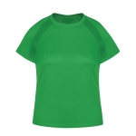 Sportshirt voor vrouwen van 100% ademend polyester 135 g/m2 kleur groen  negende weergave