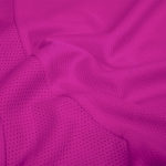 Sportshirt voor vrouwen van 100% ademend polyester 135 g/m2 kleur fuchsia tweede weergave