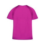 Sportshirt voor vrouwen van 100% ademend polyester 135 g/m2 kleur fuchsia vierde weergave