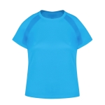 Sportshirt voor vrouwen van 100% ademend polyester 135 g/m2 kleur lichtblauw  negende weergave