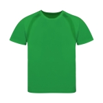 Sportshirt voor kinderen van 100% ademend polyester 135 g/m2 kleur groen  negende weergave