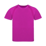 Sportshirt voor kinderen van 100% ademend polyester 135 g/m2 kleur fuchsia  negende weergave