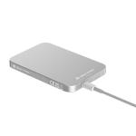 Magnetische Powerbank met ultrasnel opladen en 5.000 mAh magneet kleur zilver negende weergave