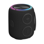 Waterdichte draadloze speaker met dubbele subwoofers van 16 W kleur zwart