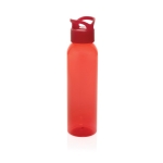 RPET bidon ideaal voor in de sportschool met schroefdop 650ml kleur rood