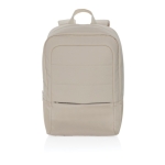 RPET laptop rugzak met diverse interieurorganizers 15,6” kleur beige tweede weergave