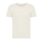 Dames T-shirt van gerecycled katoen, slim fit, 160 g/m2 Iqoniq kleur naturel