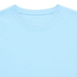 Kinder T-shirt van gerecycled katoen, 160 g/m2 Iqoniq kleur cyaan blauw met afdrukgebied