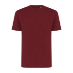 Unisex T-shirt van gerecycled katoen, slim fit, 160 g/m2 Iqoniq kleur bordeaux