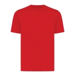 Unisex T-shirt van gerecycled katoen, slim fit, 160 g/m2 Iqoniq kleur rood