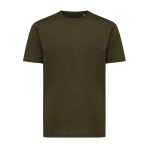 Unisex T-shirt van gerecycled katoen, slim fit, 160 g/m2 Iqoniq kleur khaki