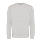 Unisex sweater van gerecycled katoen, slim fit, 280 g/m2 Iqoniq kleur lichtgrijs gemarmerd tweede weergave