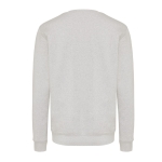 Unisex sweater van gerecycled katoen, slim fit, 280 g/m2 Iqoniq kleur lichtgrijs gemarmerd derde weergave