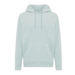 Unisex hoodie van gerecycled polyester, 240 g/m2 Iqoniq kleur olijfgroen