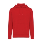 Unisex hoodie van gerecycled katoen, slim fit, 280 g/m2 Iqoniq kleur rood