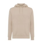 Unisex hoodie van gerecycled katoen, slim fit, 280 g/m2 Iqoniq kleur camel