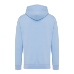 Unisex hoodie van gerecycled katoen, slim fit, 280 g/m2 Iqoniq kleur cyaan blauw derde weergave