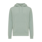 Unisex hoodie van gerecycled katoen, slim fit, 280 g/m2 Iqoniq kleur olijfgroen