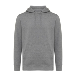 Unisex hoodie van gerecycled katoen, slim fit, 280 g/m2 Iqoniq kleur taupe grijs