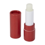 Duurzame lippenbalsem gemaakt van gerecycled papier met SPF 15 kleur rood