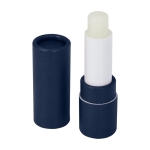 Duurzame lippenbalsem gemaakt van gerecycled papier met SPF 15 kleur marineblauw