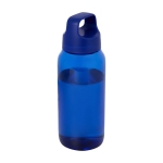 Gerecyclede plastic drinkfles voor op kantoor met breed handvat 450ml kleur blauw