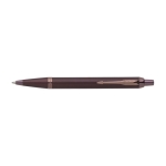 Monochrome metalen pen met klikknop en blauwe inkt Parker kleur bordeaux eerste weergave