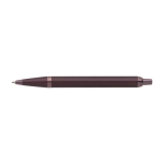 Monochrome metalen pen met klikknop en blauwe inkt Parker kleur bordeaux tweede weergave