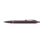 Monochrome metalen pen met klikknop en blauwe inkt Parker kleur bordeaux derde weergave