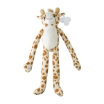 Pluche giraffe knuffel met klittenband met aanpasbaar label kleur meerkleurig eerste weergave