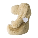 Pluche honden knuffel met geborduurde ogen en aanpasbaar label kleur beige derde weergave