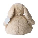 Pluche honden knuffel met geborduurde ogen en aanpasbaar label kleur beige zesde weergave