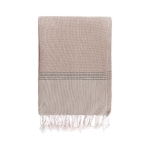 Pareo handdoek van gerecycled en organisch katoen 200 g/m2 kleur beige eerste weergave