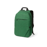 Rugzak van 300D RPET met voorritsvak 18L 15,6” kleur groen