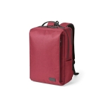 Laptoprugzak van gerecycled polyester met waterdichte ritsen 15,6” kleur rood