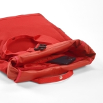 Rugzak met rolsluiting en gesp 20L Urban RPET kleur rood derde weergave