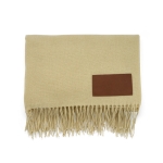 Zeer zachte RPET deken met aanpasbare patch 180 g/m2 kleur beige tweede weergave