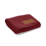 Ecologische RPET deken met aanpasbare patch 180 g/m2 kleur bordeaux