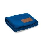 Ecologische RPET deken met aanpasbare patch 180 g/m2 kleur blauw