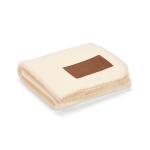 Ecologische RPET deken met aanpasbare patch 180 g/m2 kleur beige